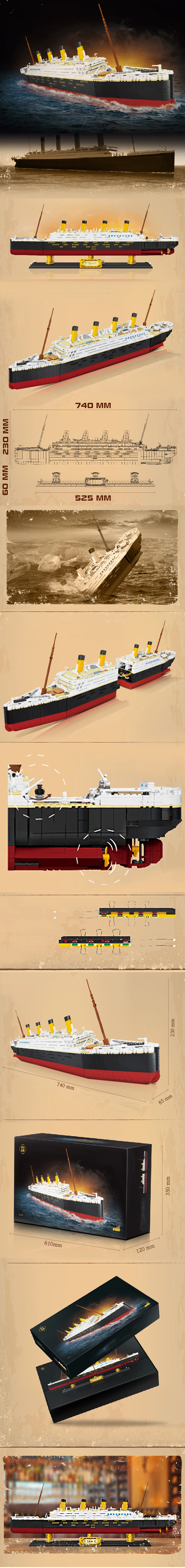 WeiLe 6001 Titanic Ship