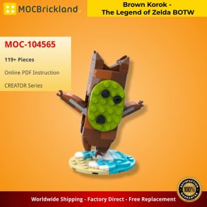 Creator Moc 104565 Brown Korok The Legend Of Zelda Botw Mocbrickland (2)