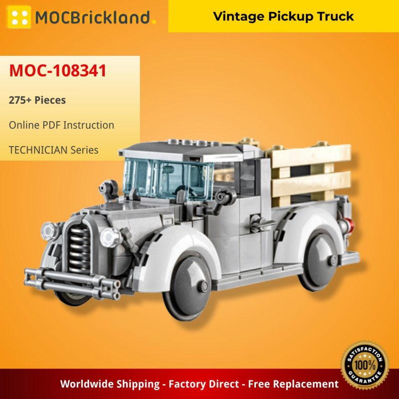 MOCBRICKLAND MOC-108341 Vintage Pickup Truck