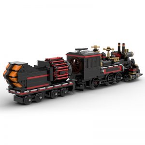 Mocbrickland Moc 41639 Back To The Future 'jules Verne' Time Train (3)
