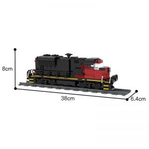 Mocbrickland Moc 47989 Cargo Train Emd Sd70m 2 Cn Train (1)