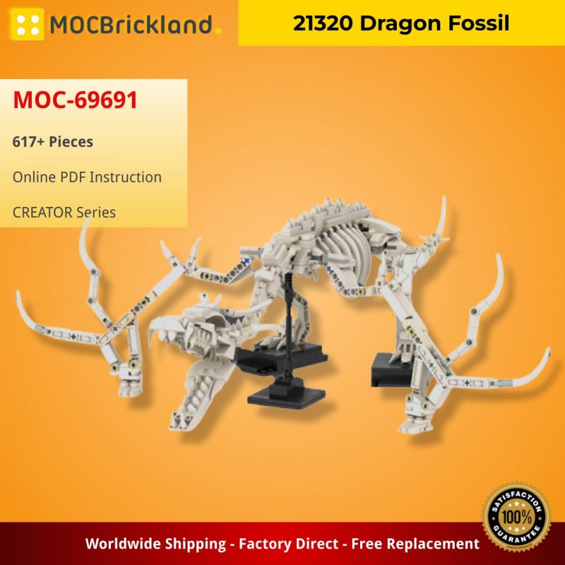 MOCBRICKLAND MOC-69691 21320 Dragon Fossil