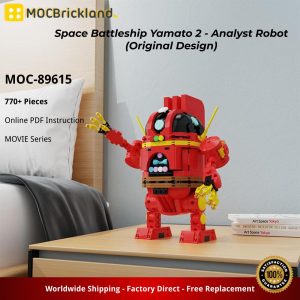 Mocbrickland Moc 89615 Space Battleship Yamato 2 Analyst Robot (original Design)
