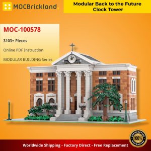Modular Building Moc 100578 Modular Back To The Future Clock Tower Mocbrickland (2)