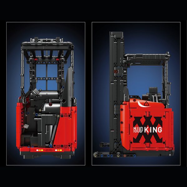 Mould King 17041 Red Reach Truck With Motor (3)
