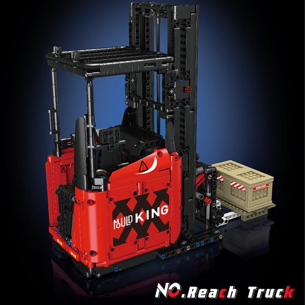 Mould King 17041 Red Reach Truck With Motor (4)