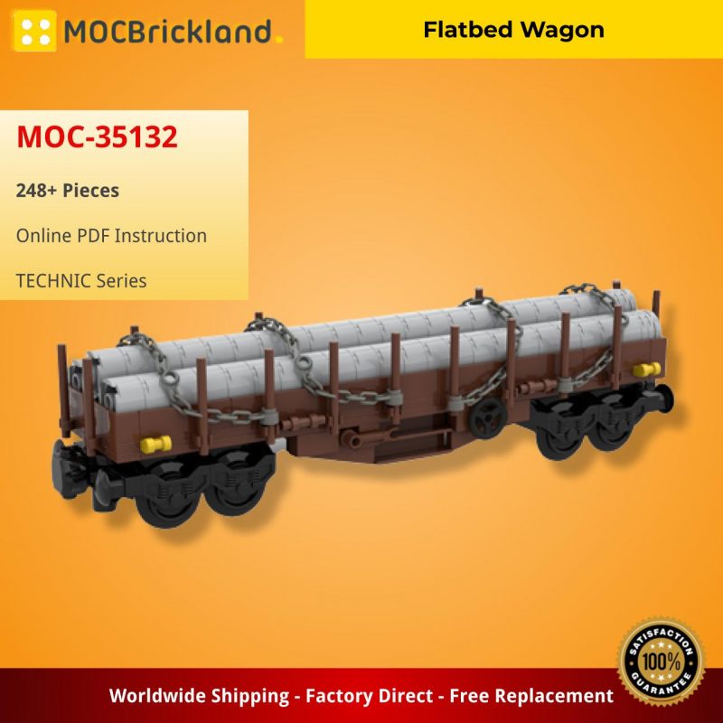 MOCBRICKLAND MOC-35132 Flatbed Wagon