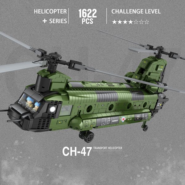 Juhang 88017 Ch 47 Transport Helicopter Chinook (2)