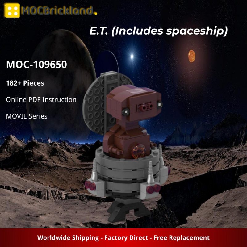 MOCBRICKLAND MOC-109650 E.T. (Includes spaceship)
