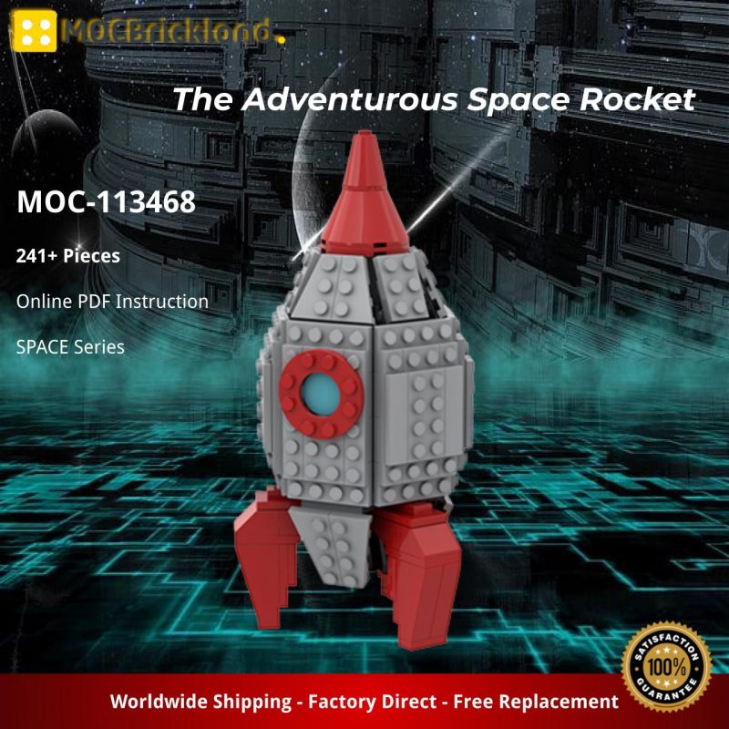 MOCBRICKLAND MOC-113468 The Adventurous Space Rocket