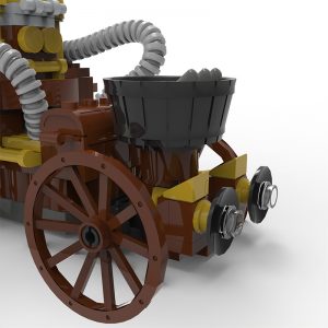 Mocbrickland Moc 2406 Oliver's Marvellous Self Moving Carriage Steampunk (4)