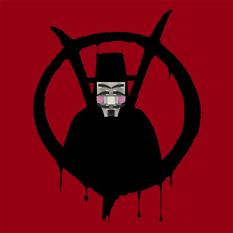 MOCBRICKLAND MOC-89606 V for Vendetta