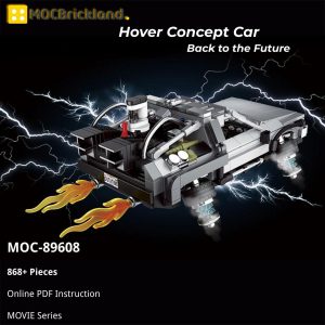Mocbrickland Moc 89608 Back To The Future Hover Concept Car