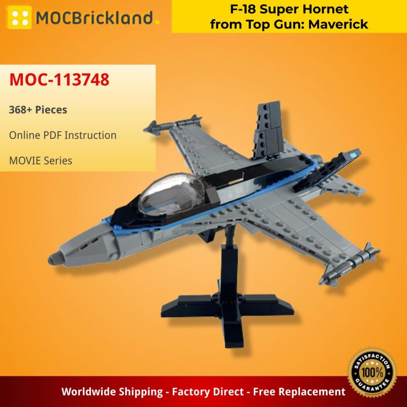 MOCBRICKLAND MOC-113748 F-18 Super Hornet from Top Gun Maverick