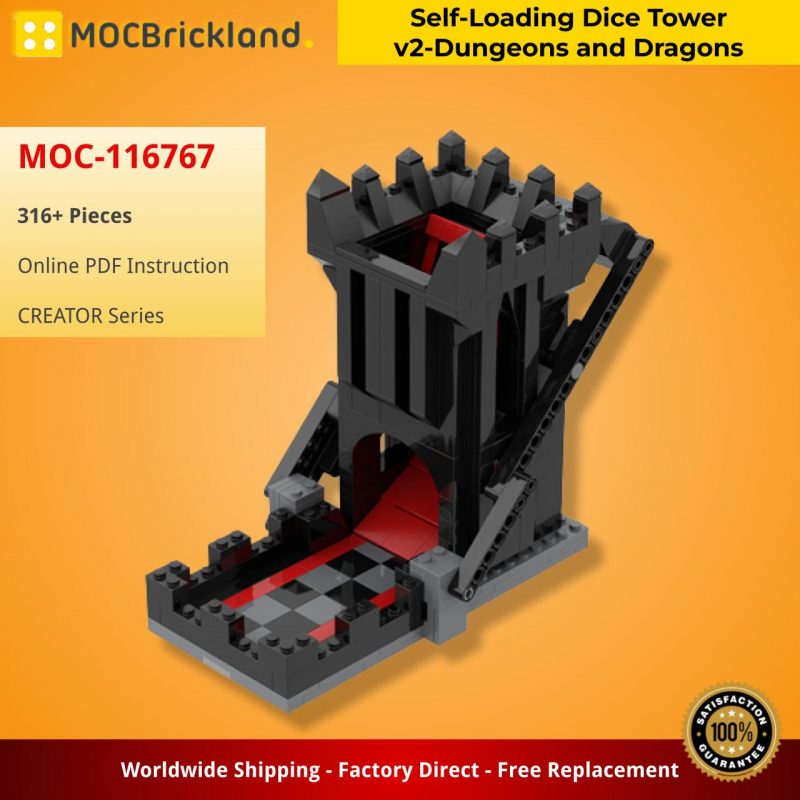 MOCBRICKLAND MOC-116767 Self-Loading Dice Tower v2-Dungeons and Dragons