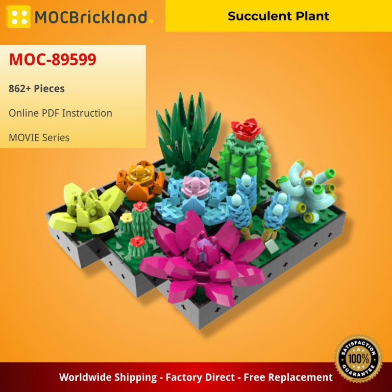 MOCBRICKLAND MOC-89599 Succulent Plant