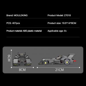 Movie Mould King 27018 Static Version Bat Sports Car (2)