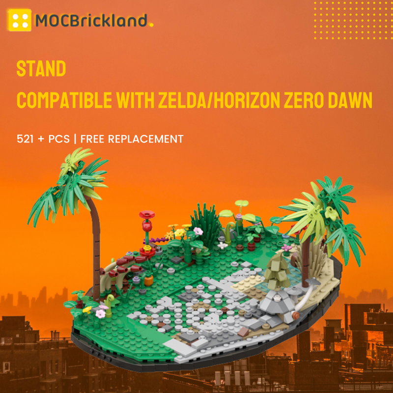 MOCBRICKLAND MOC 89583 Stand Compatible With Zelda/Horizon Zero Dawn