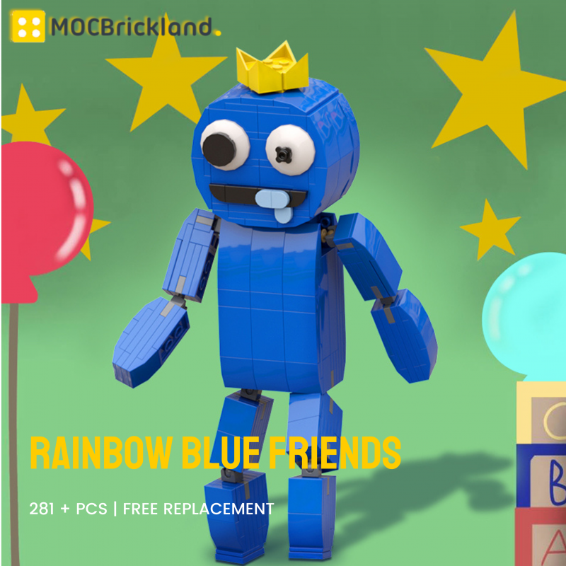 MOCBRICKLAND MOC-89585 Rainbow Blue Friends