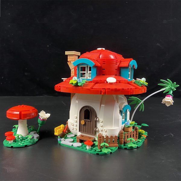 Modular Building Moc 89584 Mushroom House Mocbrickland (12)