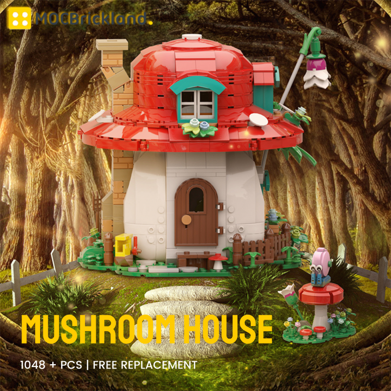 MOCBRICKLAND MOC-89584 Mushroom House
