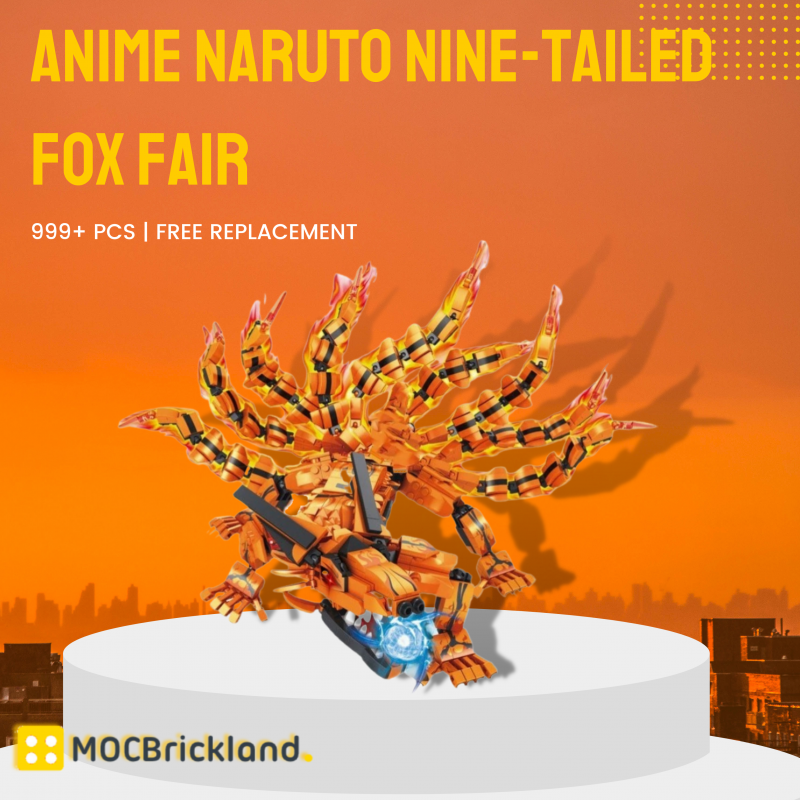 MOCBRICKLAND MOC-89550 Anime Naruto Nine-tailed Fox Fair 