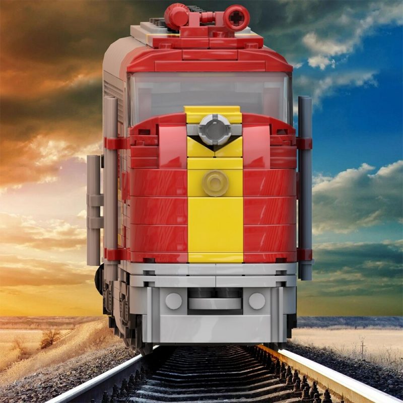 MOCBRICKLAND MOC-54251 Santa Fe Super Chief Trains-Heavy Duty Passenger Locomotive 