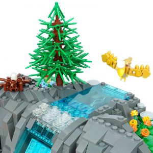 Creator Moc 117747 Working Waterfall Without Pf Mocbrickland (6)