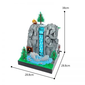 Creator Moc 117747 Working Waterfall Without Pf Mocbrickland (7)