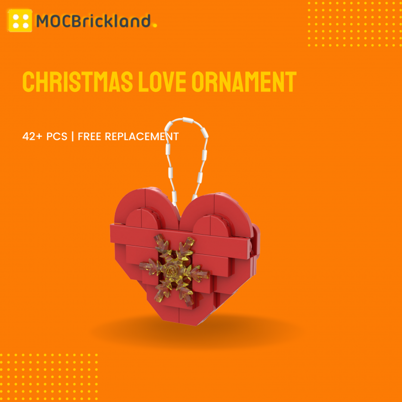 MOCBRICKLAND MOC-89586 Christmas Love Ornament