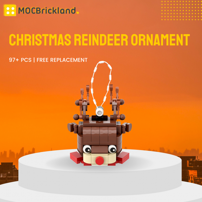 MOCBRICKLAND MOC-89588 Christmas Reindeer Ornament