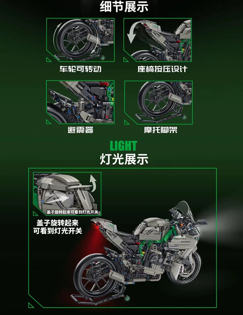 PANLOS 672103 1:5 Kawasaki H2R