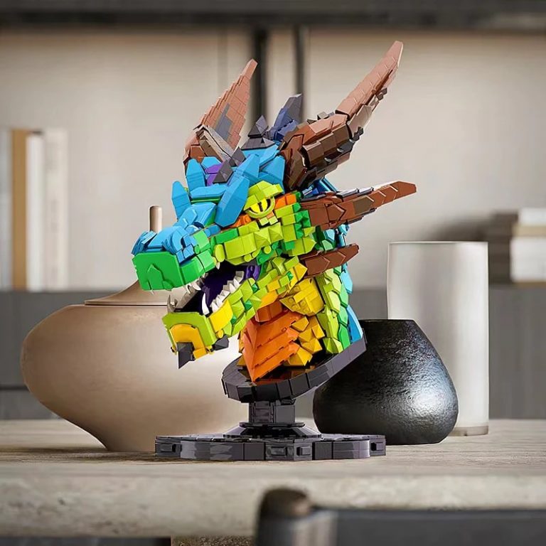 MOCBRICKLAND MOC 0088 Colorful Dragon Head