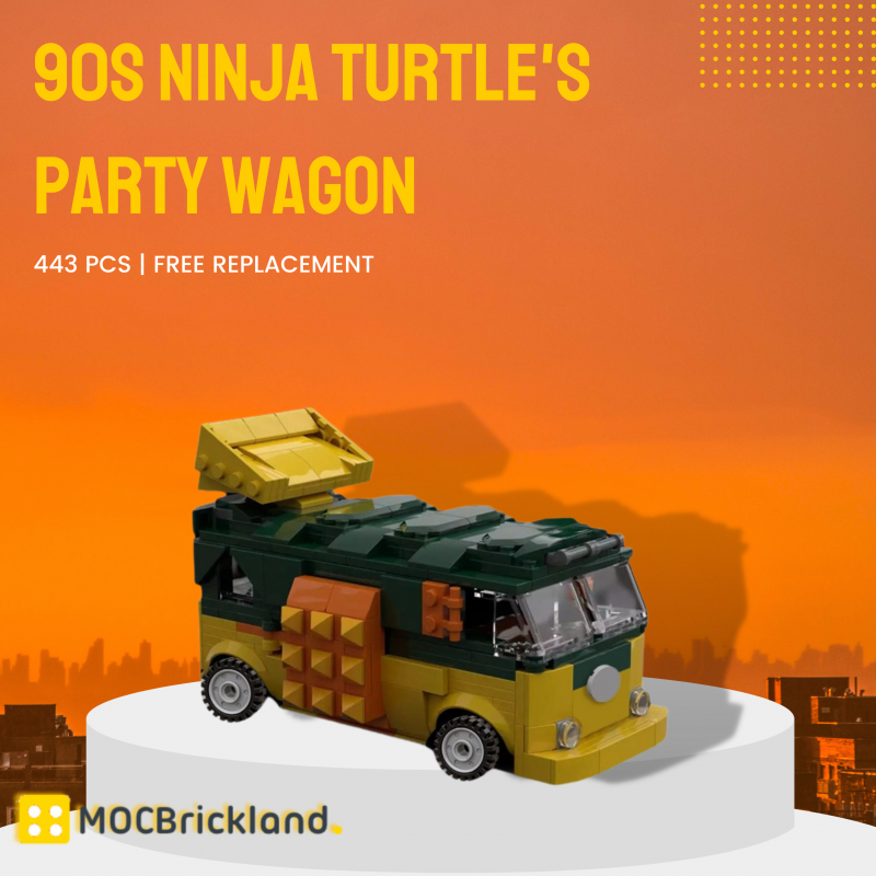 MOCBRICKLAND MOC-124936 90s Ninja Turtle’s Party Wagon