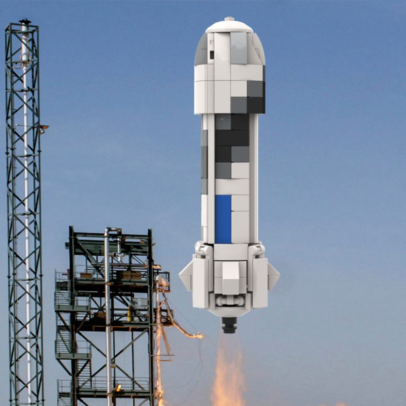 MOCBRICKLAND MOC-90043 Blue Origin New Shepard [1:110 Scale]