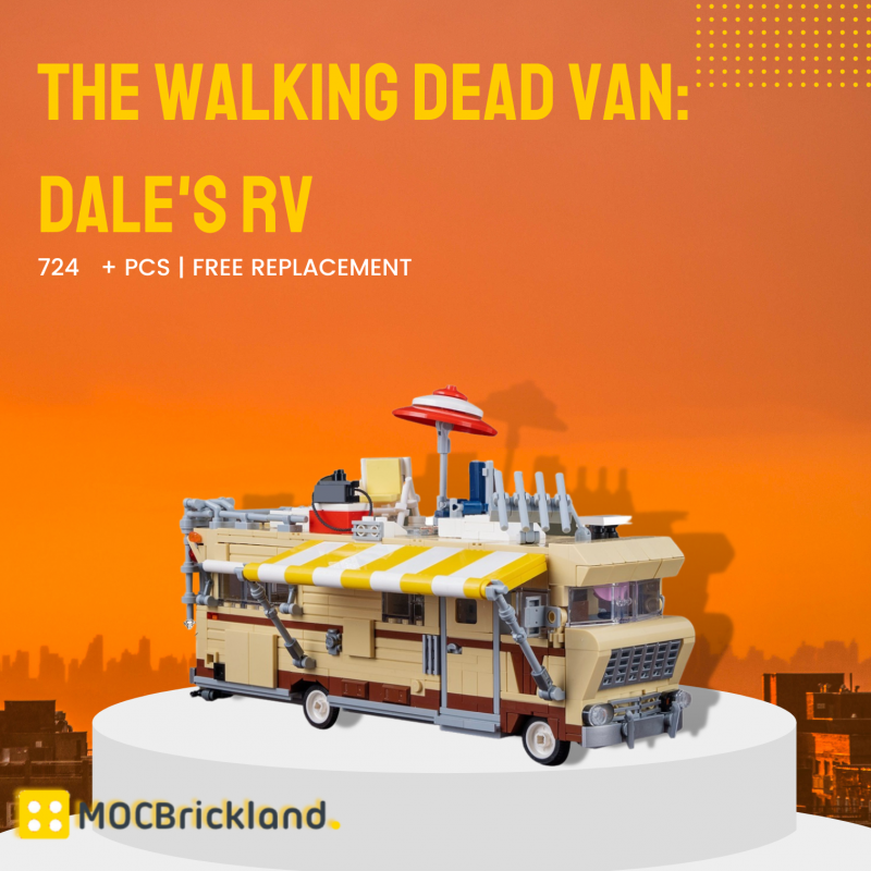 MOCBRICKLAND MOC-89551 The Walking Dead Van: Dale’s RV