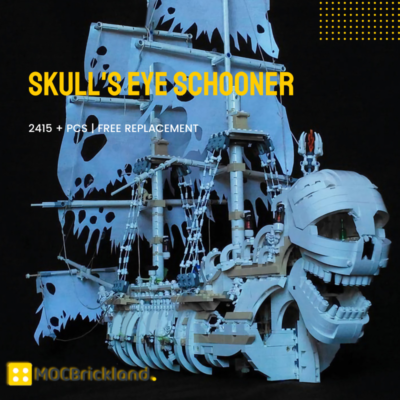 MOCBRICKLAND MOC-110420 The Terrifying Charon's Chest - Skull's Eye Schooner