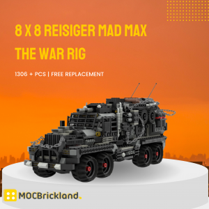 Mocbrickland Moc 116001 8 X 8 Reisiger Mad Max The War Rig