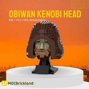 Mocbrickland Moc 121600 Star Wars Obiwan Kenobi Head Helmet Collection Style