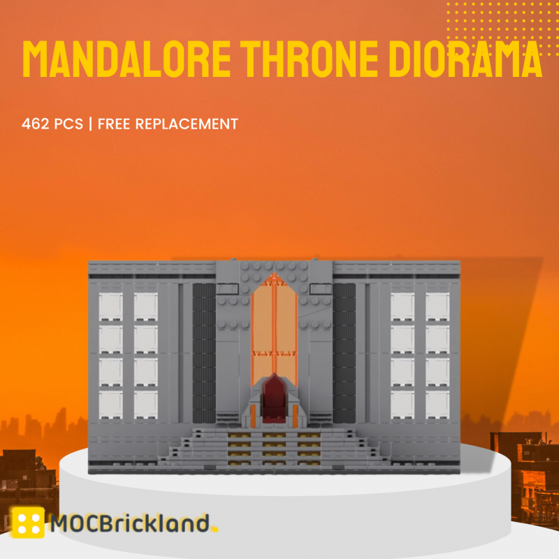 MOCBRICKLAND MOC-124631 Mandalore Throne Diorama