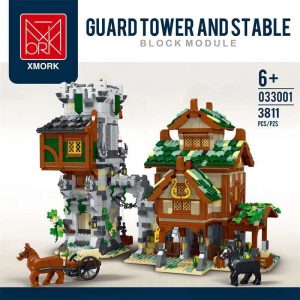 Modular Building Mork 033001 Medieval Medieval Guard Tower And Stable (1)