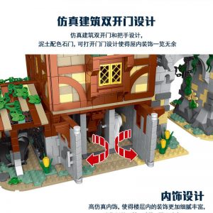 Modular Building Mork 033001 Medieval Medieval Guard Tower And Stable (4)