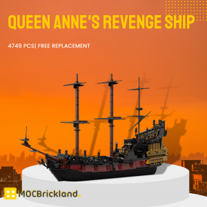 Queen Anne's Revenge Ship Model Pirate Series Moc 124924