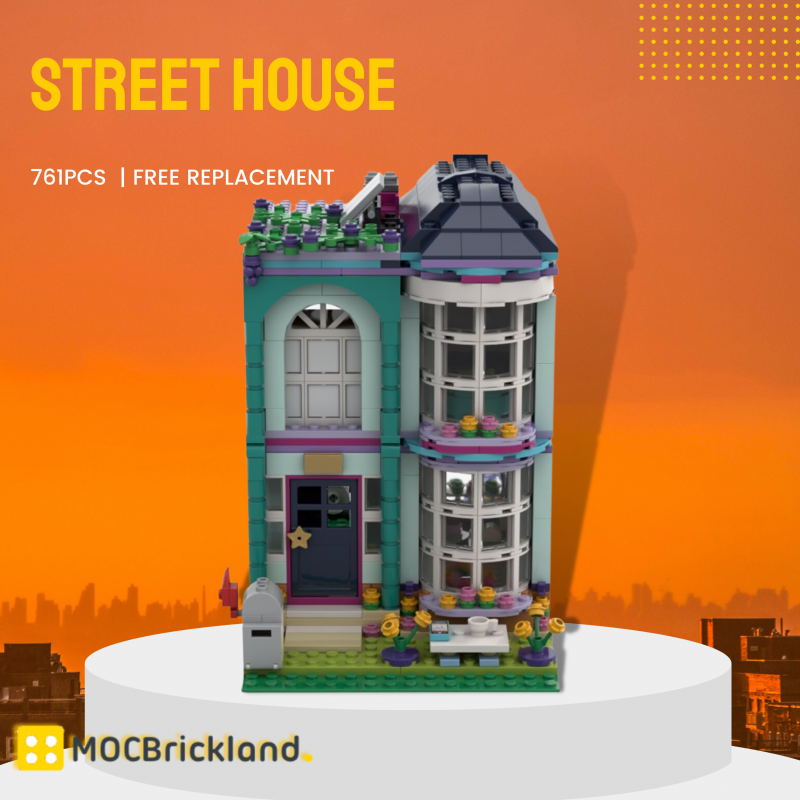 MOCBRICKLAND MOC-114621 Street House Street View