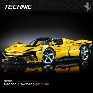 Technic Moc 43143 Yellow Ferrari Sports Car (1)