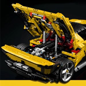 Technic Moc 43143 Yellow Ferrari Sports Car (3)