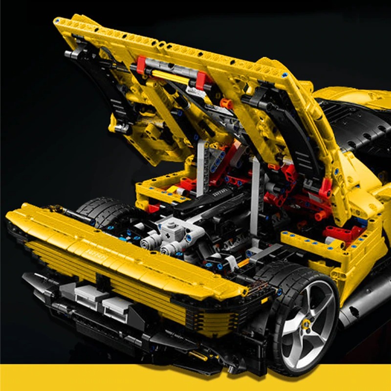 MOC 43143 Yellow Ferrari Sports Car
