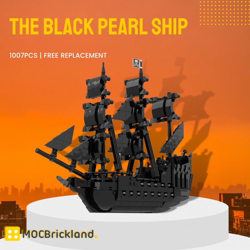 MOCBRICKLAND MOC-84574 The Black Pearl Ship Pirates Series