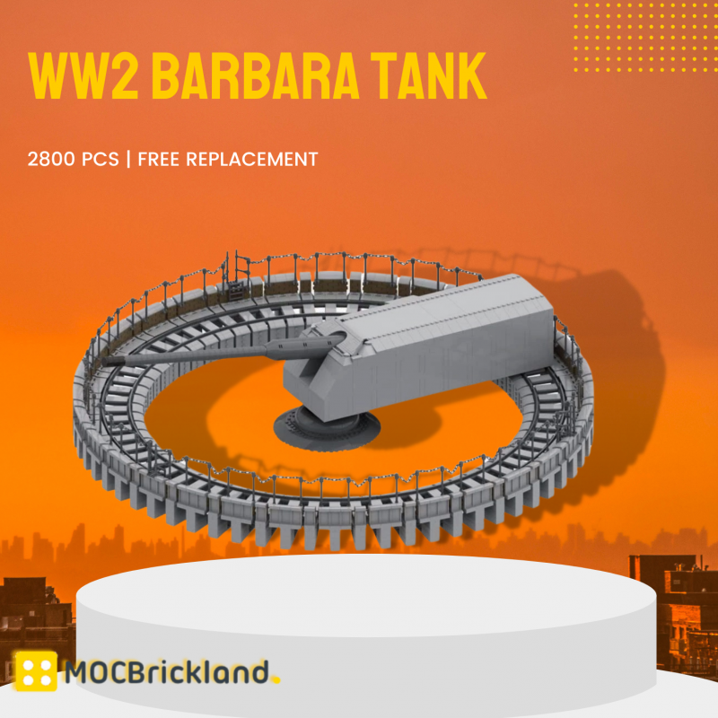 MOCBRICKLAND MOC-89536 WW2 BARBARA Tank