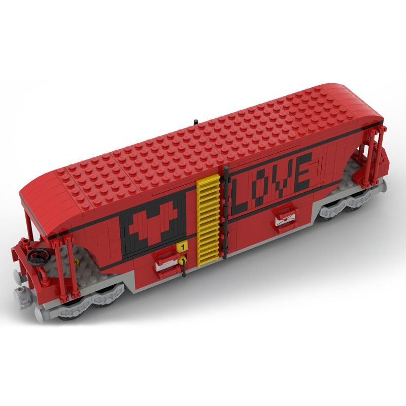 MOCBRICKLAND MOC-120175 Valentine’s Day Train Carriage